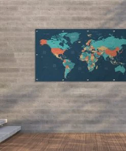 MuchoWow Outdoor-Poster 160x80 Weltkarte - -Gartenaccessoires Verkäufe 2022 ede3c2e115b74baab5fc7a829d498b03