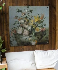 MuchoWow Outdoor-Poster 100x100 Blumen - Alte -Gartenaccessoires Verkäufe 2022 ee2af4a8aea446629f73228ac50fe577