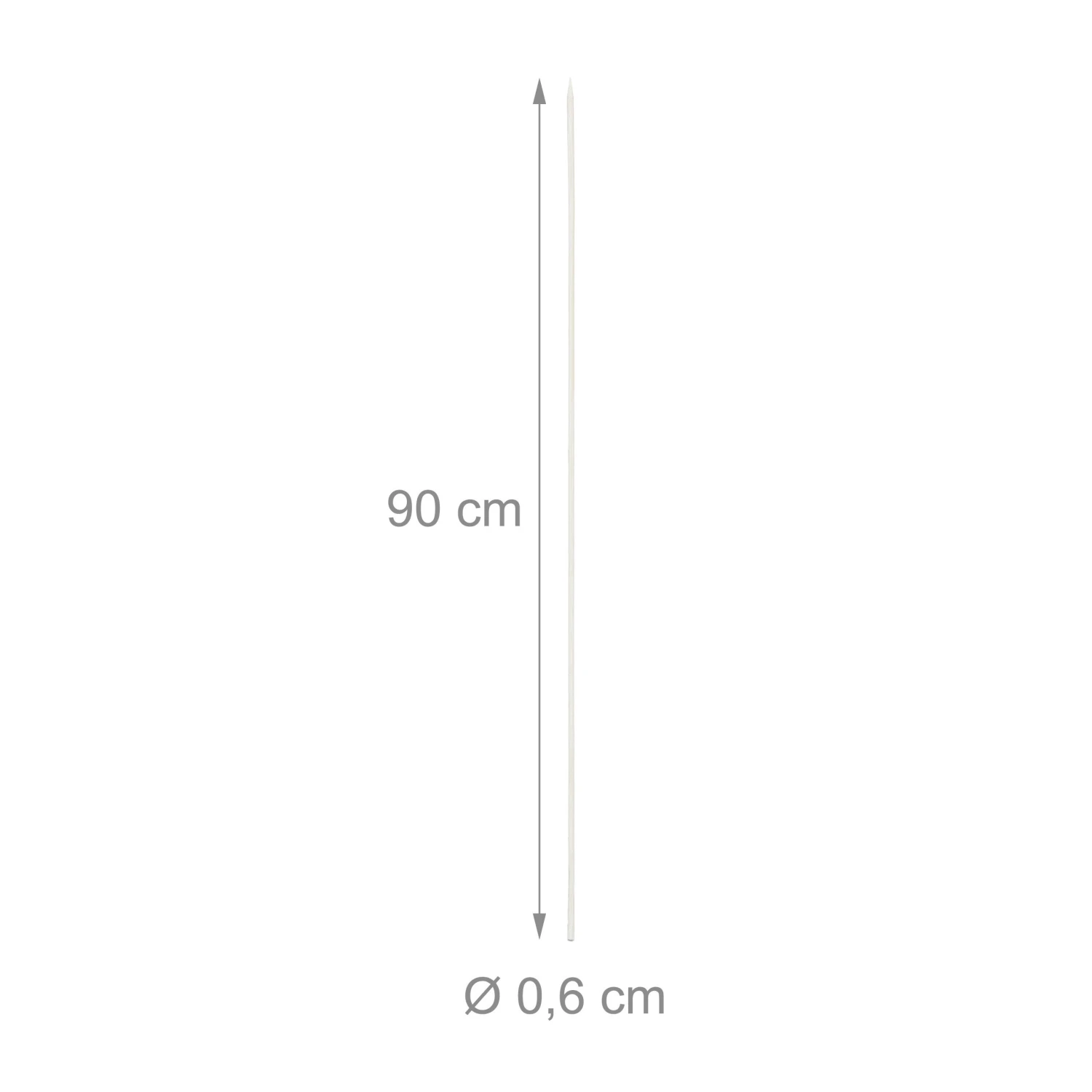 Relaxdays Weiße Pflanzstäbe 90 cm 50er Set 11 Relaxdays Weiße Pflanzstäbe 90 cm 50er Set – Bild 9