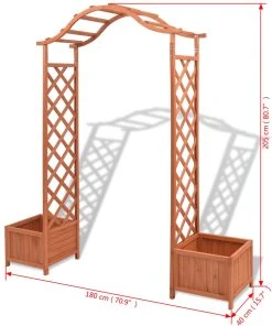 VidaXL Rosenbogen - vidaXL Rosenbogen mit Pflanzkübeln 180 x 40 x 205 cm -Gartenaccessoires Verkäufe 2022 eeb4a76c12a84f09b3815fab7cb7578f
