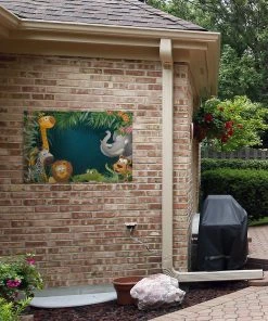 MuchoWow Outdoor-Poster 90x60 Färbung - -Gartenaccessoires Verkäufe 2022 ef45aa9ac3e24174ab0f971ffc4e960d