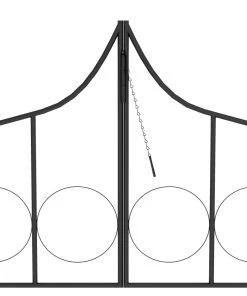 vidaXL Rosenbogen mit Tor Schwarz Eisen - vidaXL Rosenbogen mit Tor Schwarz 138 x 40 x 238 cm Eisen -Gartenaccessoires Verkäufe 2022 ef5ec3c43ba14841bfcb8202fcc41140