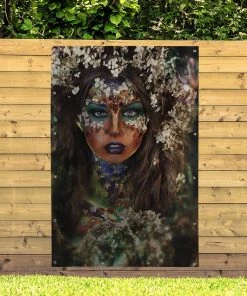 MuchoWow Outdoor-Poster 120x180 Frau - Blumen -Gartenaccessoires Verkäufe 2022 f01ccfe6a64e47628754f0c950998112