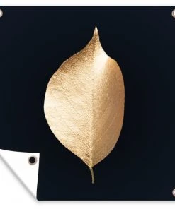 MuchoWow Outdoor-Poster 100x100 Blätter - Gold