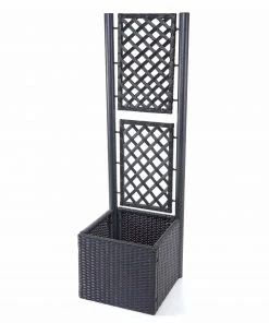 Poly-Rattan Rankgitter HWC-D76 - Anthrazit