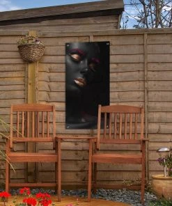 MuchoWow Outdoor-Poster 30x60 Frau - Schwarz - -Gartenaccessoires Verkäufe 2022 f3caf7f7c2ff48c5a9de4a04f2be63c1