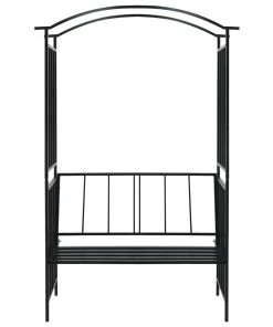 VidaXL Rosenbogen mit Bank Schwarz Eisen - vidaXL Rosenbogen mit Bank Schwarz 128x50x207 cm Eisen -Gartenaccessoires Verkäufe 2022 f47de818d7fd4f089466faa5f953db2a