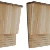 VidaXL Nistkästen - Fledermaushaus 22 x 12 x 34 cm 2er-Set