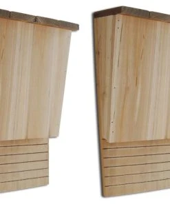 VidaXL Nistkästen - Fledermaushaus 22 x 12 x 34 cm 2er-Set