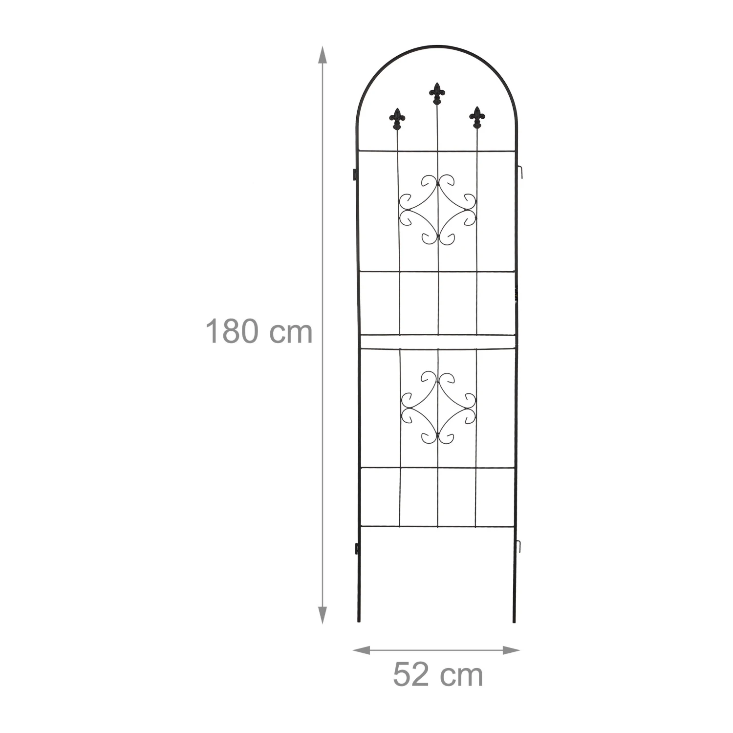 Relaxdays Schwarze Rankgitter im 2er Set 10 Relaxdays Schwarze Rankgitter im 2er Set – Bild 8