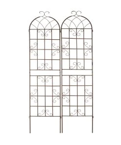 Relaxdays Rankgitter Metall 2er Set