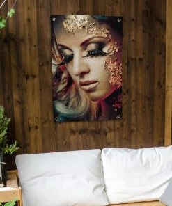 MuchoWow Outdoor-Poster 60x90 Blattgold - Frau -Gartenaccessoires Verkäufe 2022 f974859983c04105acf180cf2a0bf1c7