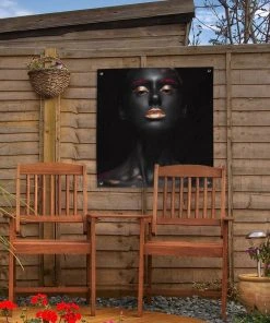 MuchoWow Outdoor-Poster 50x50 Frau - Rosa - -Gartenaccessoires Verkäufe 2022 f997df8f0a4746dfadca4b212b6cf87f