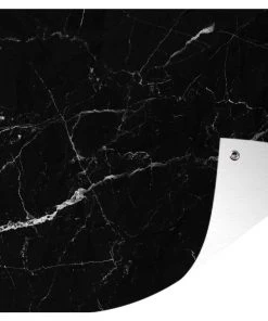 MuchoWow Outdoor-Poster 90x60 Marmor - Schwarz