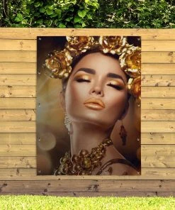 MuchoWow Outdoor-Poster 120x160 Frau - Blumen -Gartenaccessoires Verkäufe 2022 fc56113d96f04a46bc4bca50ac2ea16b