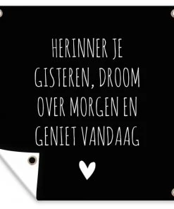 MuchoWow Outdoor-Poster 100x100 Denke an