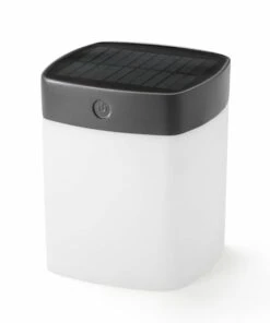 Konstsmide Solarleuchte Assisi Petite II - Weiß / Dunkelgrau