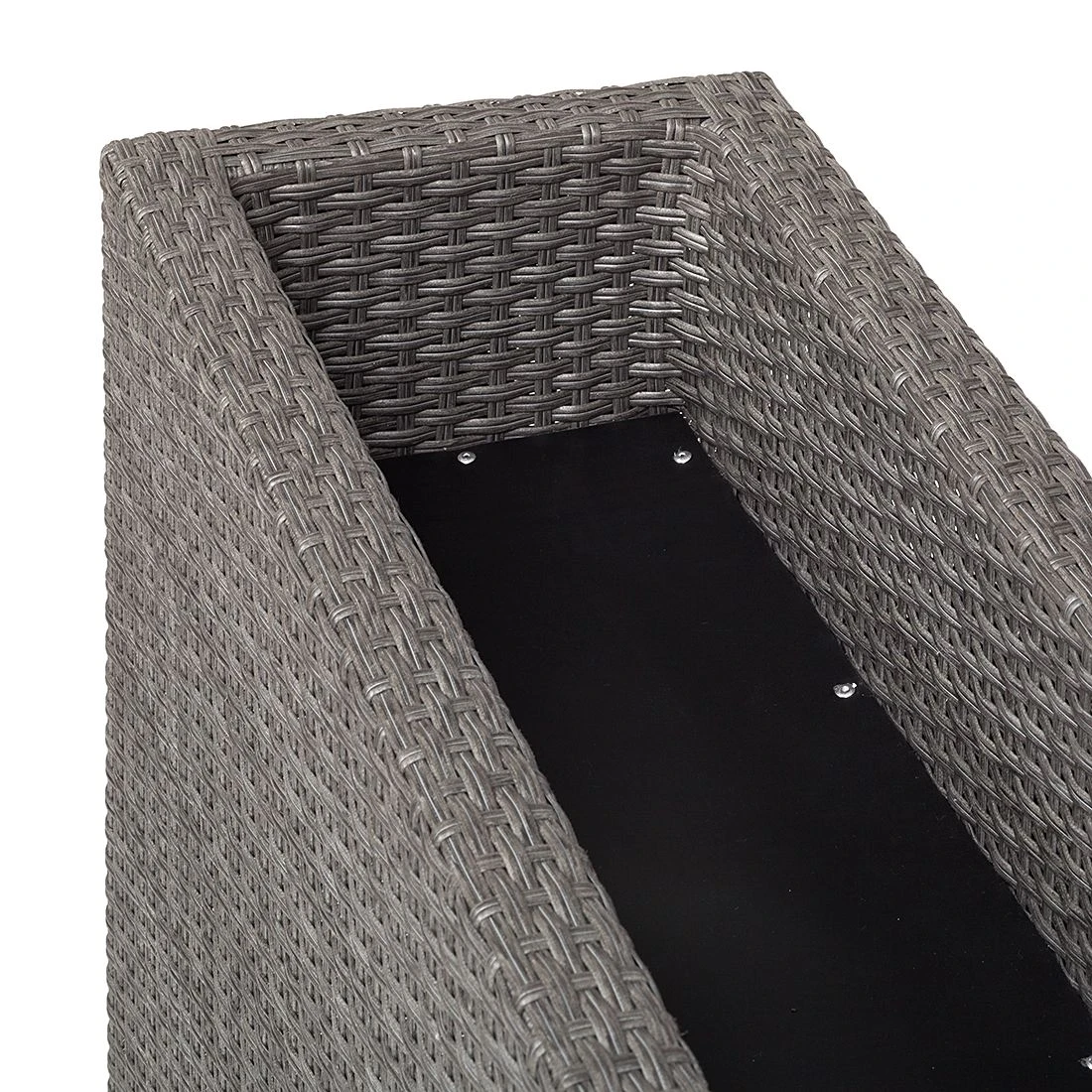 Jardi Pflanzkübel Paradise Lounge - Polyrattan Grau 5 Jardi Pflanzkübel Paradise Lounge - Polyrattan Grau – Bild 3