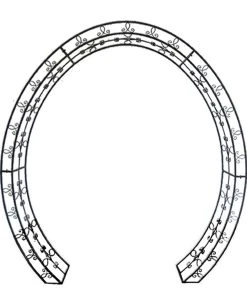 Garden Pleasure Rosenbogen Lamos - Stahl - Schwarz