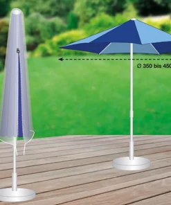 Mehr Garten Schutzhülle Premium für Marktschirm - (Ø 350-450 cm) - Polyester -Gartenaccessoires Verkäufe 2022 schutzhuelle premium fuer marktschirm 350 450 cm polyester 347740