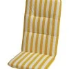 Best Freizeitmöbel Auflage Basic Line - Gelb-Weiß gestreift - Gartenliege - 190 x 60 cm -Gartenaccessoires Verkäufe 2022 stuhlauflage basic line hochlehner gelb weiss gestreift 1351631