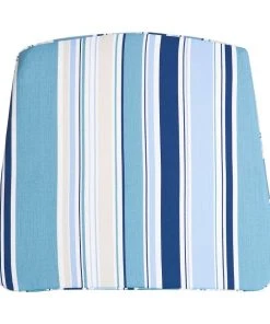 Twentyfour In- & Outdoor Stuhlkissen Sina - Blau/Streifen - ohne Bänder 47x43x4 cm -Gartenaccessoires Verkäufe 2022 stuhlkissen sina in zwei verschiedenen formen 1206500